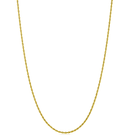 2mm Gold-Plated Stainless Steel Rope Chain