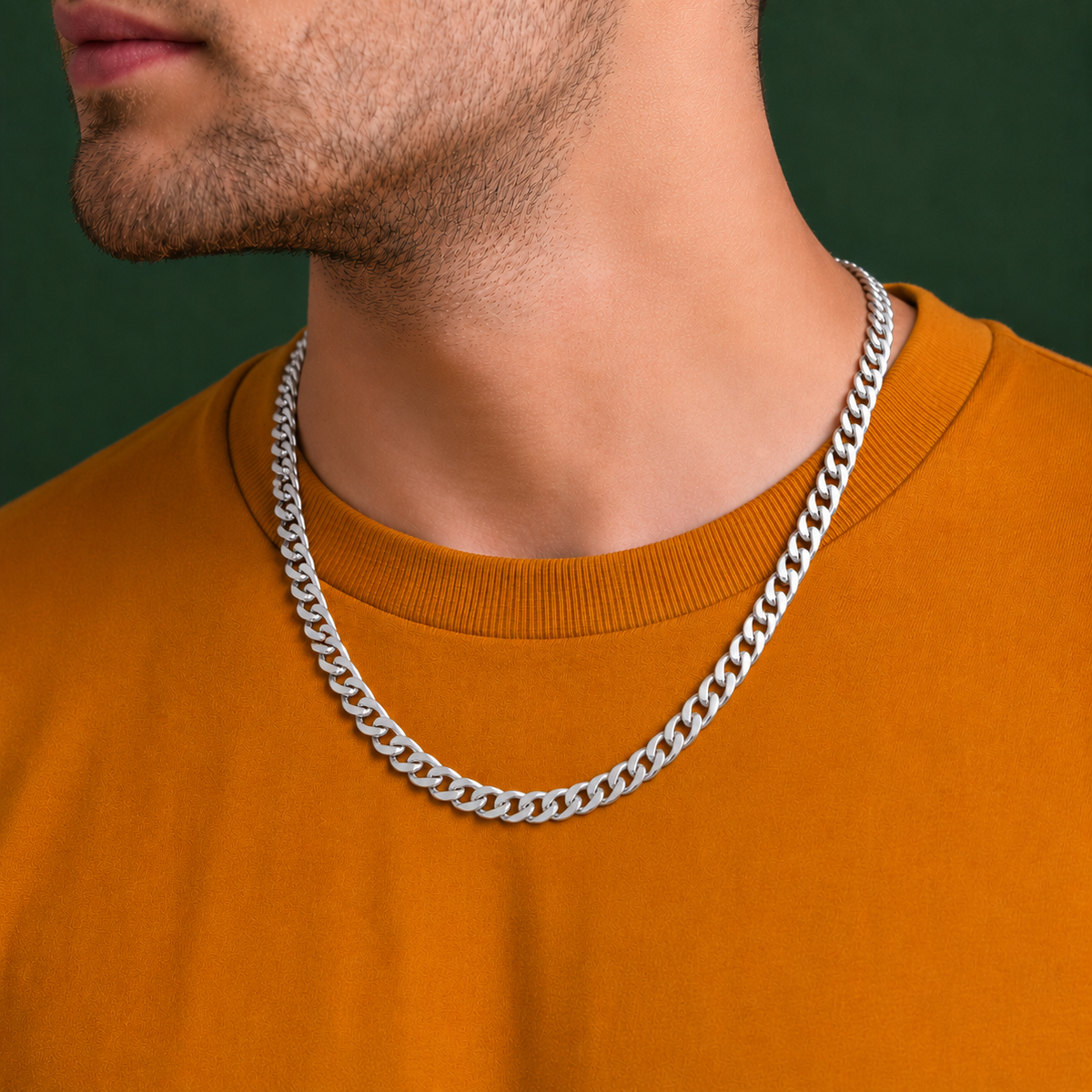 925 Sterling Silver Curb Chain Necklace – 6.5mm