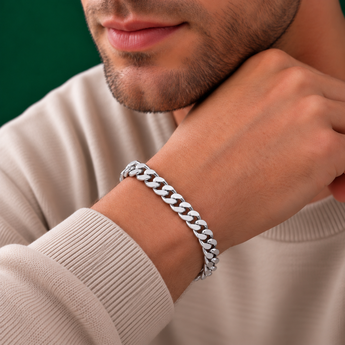 925 Sterling Silver Curb Chain Bracelet – 5.3mm