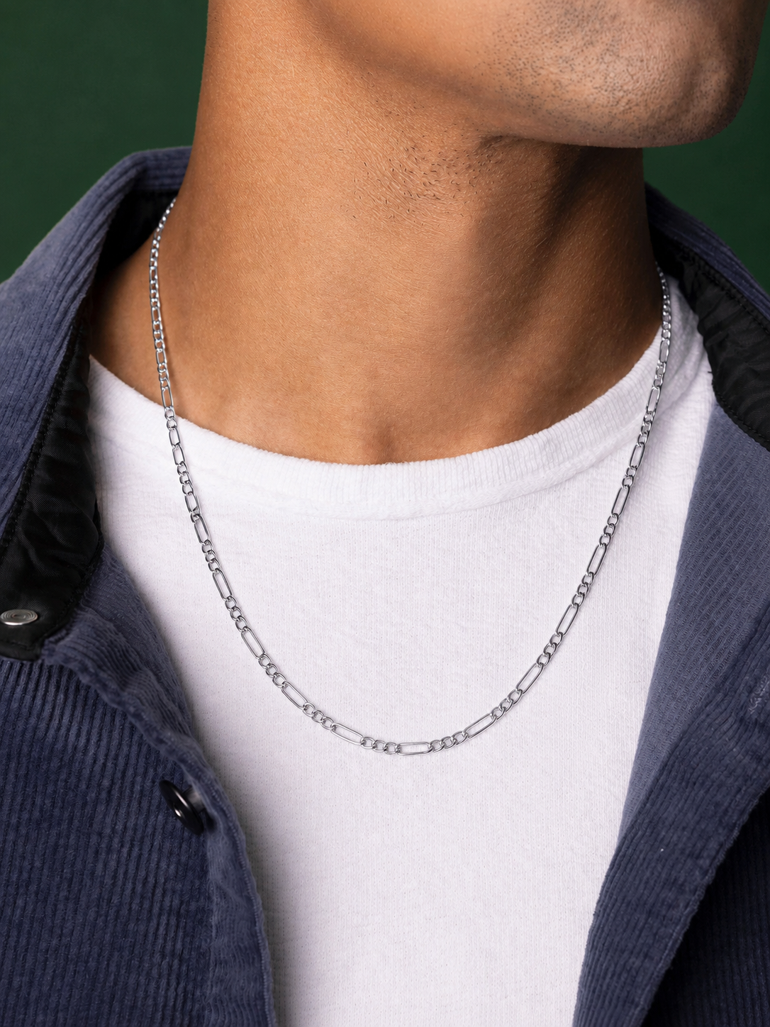 925 Sterling Silver Figaro Chain Necklace – 3.8mm