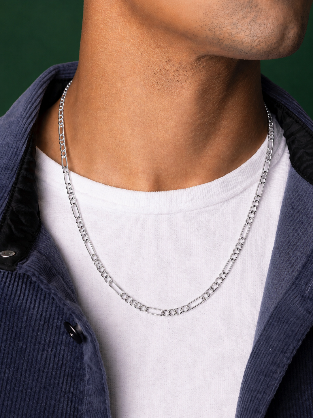 925 Sterling Silver Figaro Chain Necklace – 4.5mm