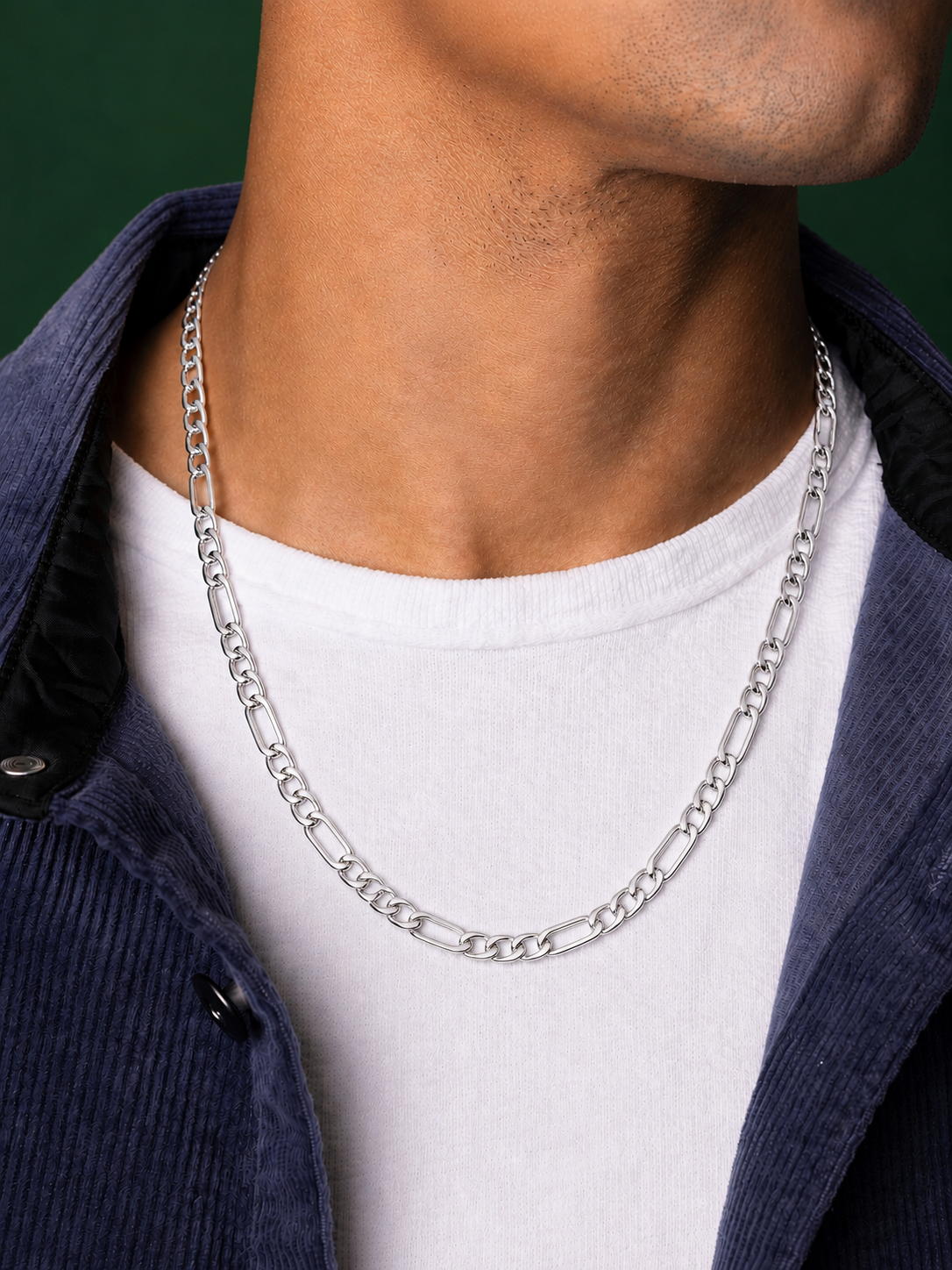 925 Sterling Silver Figaro Chain Necklace – 5.5mm
