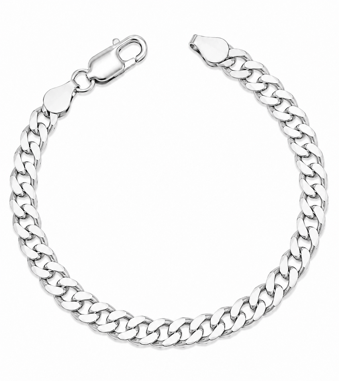 925 Sterling Silver Curb Chain Bracelet – 5.3mm