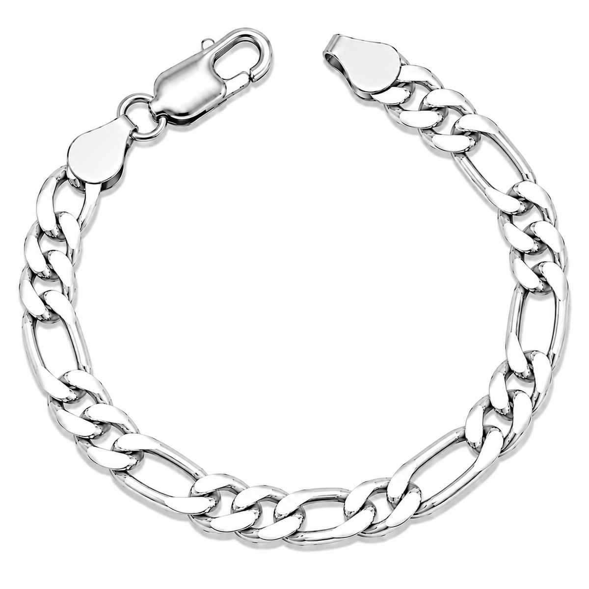 925 Sterling Silver Figaro Chain Bracelet – 5mm