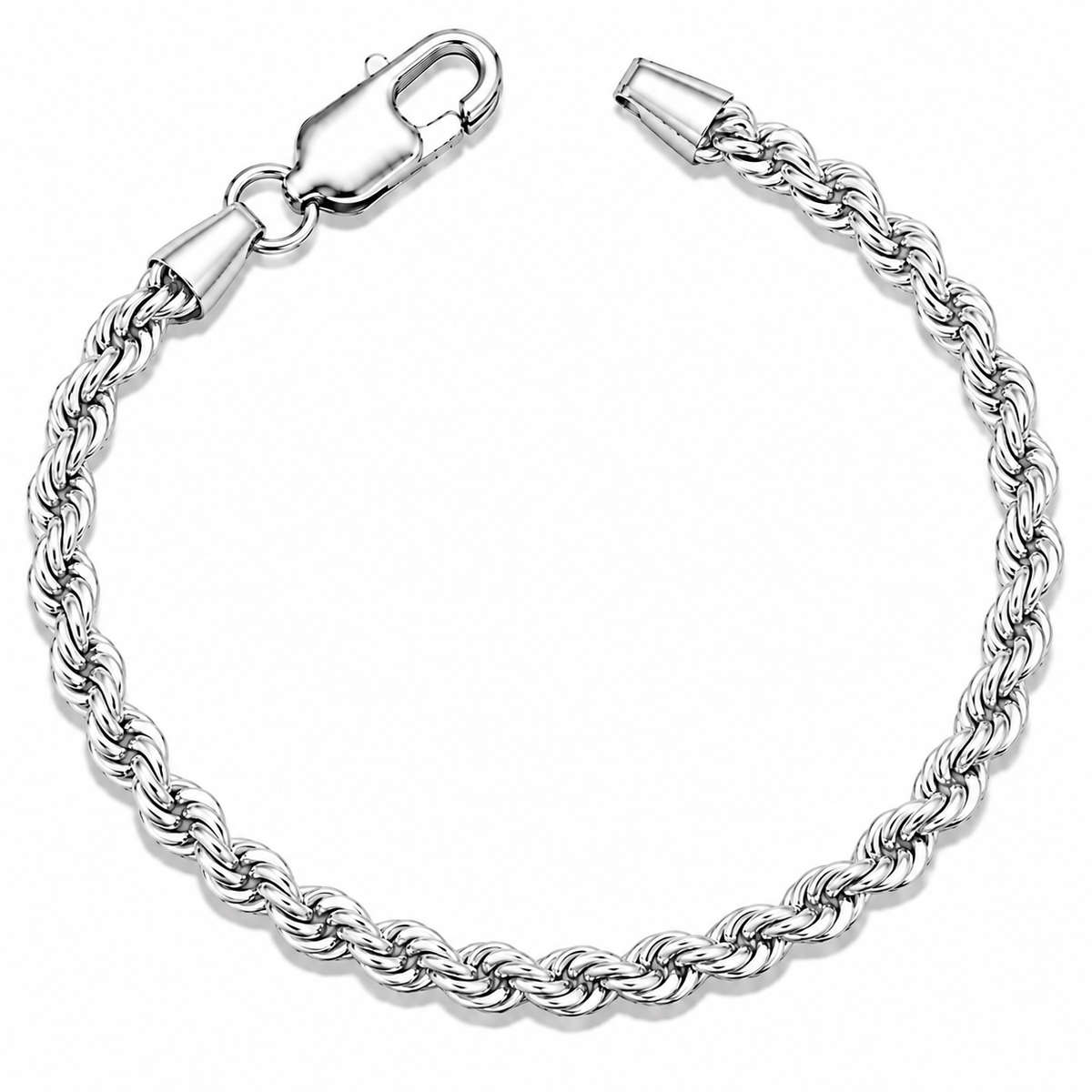 925 Sterling Silver Rope Chain Bracelet – 2.8mm