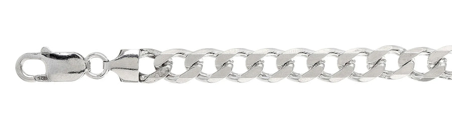 925 Sterling Silver Curb Chain Necklace – 8mm