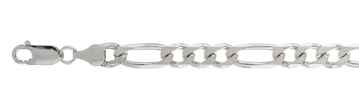 925 Sterling Silver Figaro Chain Necklace – 8mm