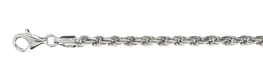 925 Sterling Silver Rope Chain Necklace – 6mm